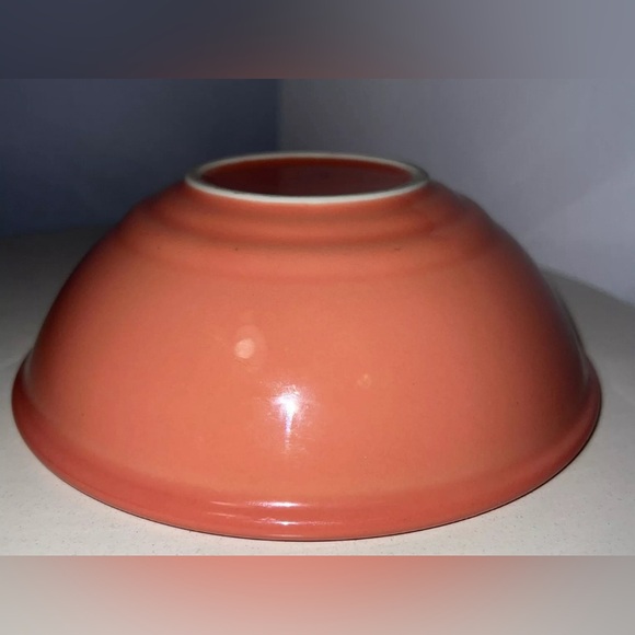 (1) Lindt Stymeist Colorways Ceramic Cereal Bowl Salmon and Blue 6.5" Soup/Salad - Picture 6 of 8